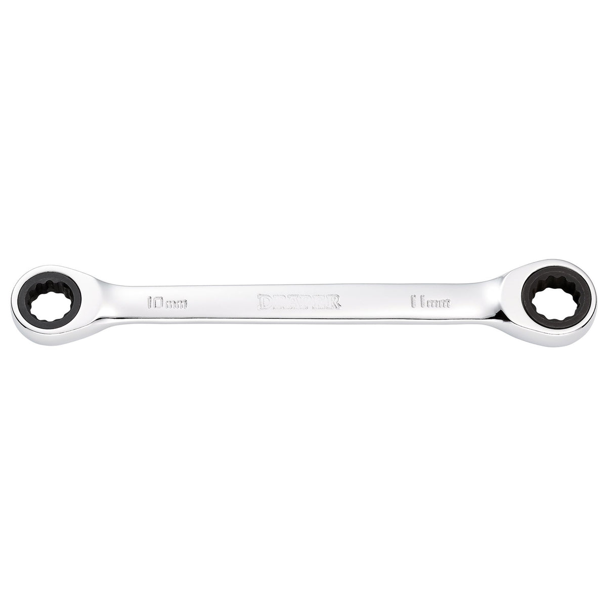 Draper HI-TORQ Metric Double Ratchet Ring Spanner, 10 x 11mm : Model No. 8231BSMM