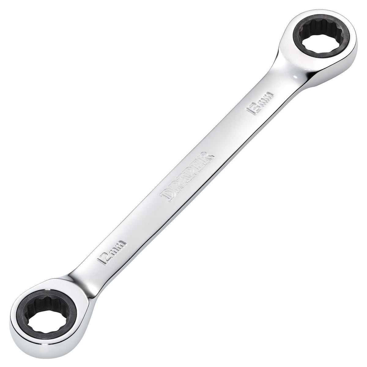 Draper HI-TORQ Metric Double Ratchet Ring Spanner, 12 x 13mm : Model No. 8231BSMM