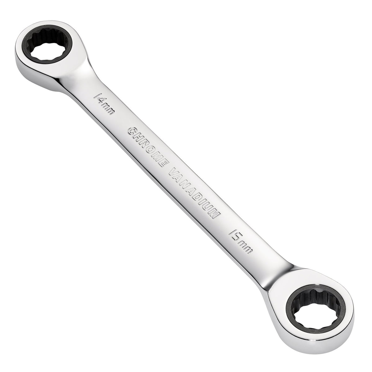 Draper HI-TORQ Metric Double Ratchet Ring Spanner, 14 x 15mm : Model No. 8231BSMM