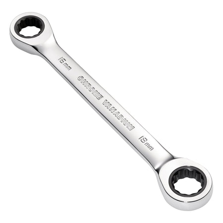 Draper HI-TORQ Metric Double Ratchet Ring Spanner, 16 x 18mm : Model No. 8231BSMM
