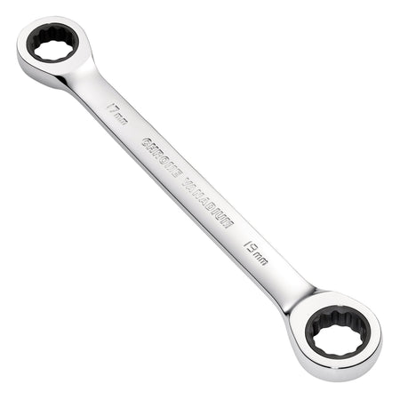 Draper HI-TORQ Metric Double Ratchet Ring Spanner, 17 x 19mm : Model No. 8231BSMM