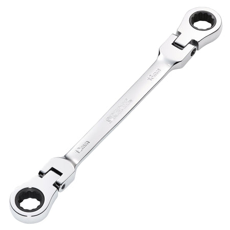 Draper HI-TORQ Metric Flexible Head Double Ring Ratchet Spanner, 12 x 13mm : Model No. 8231FBSMM