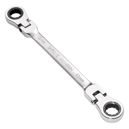 Draper HI-TORQ Metric Flexible Head Double Ring Ratchet Spanner, 12 x 13mm : Model No. 8231FBSMM