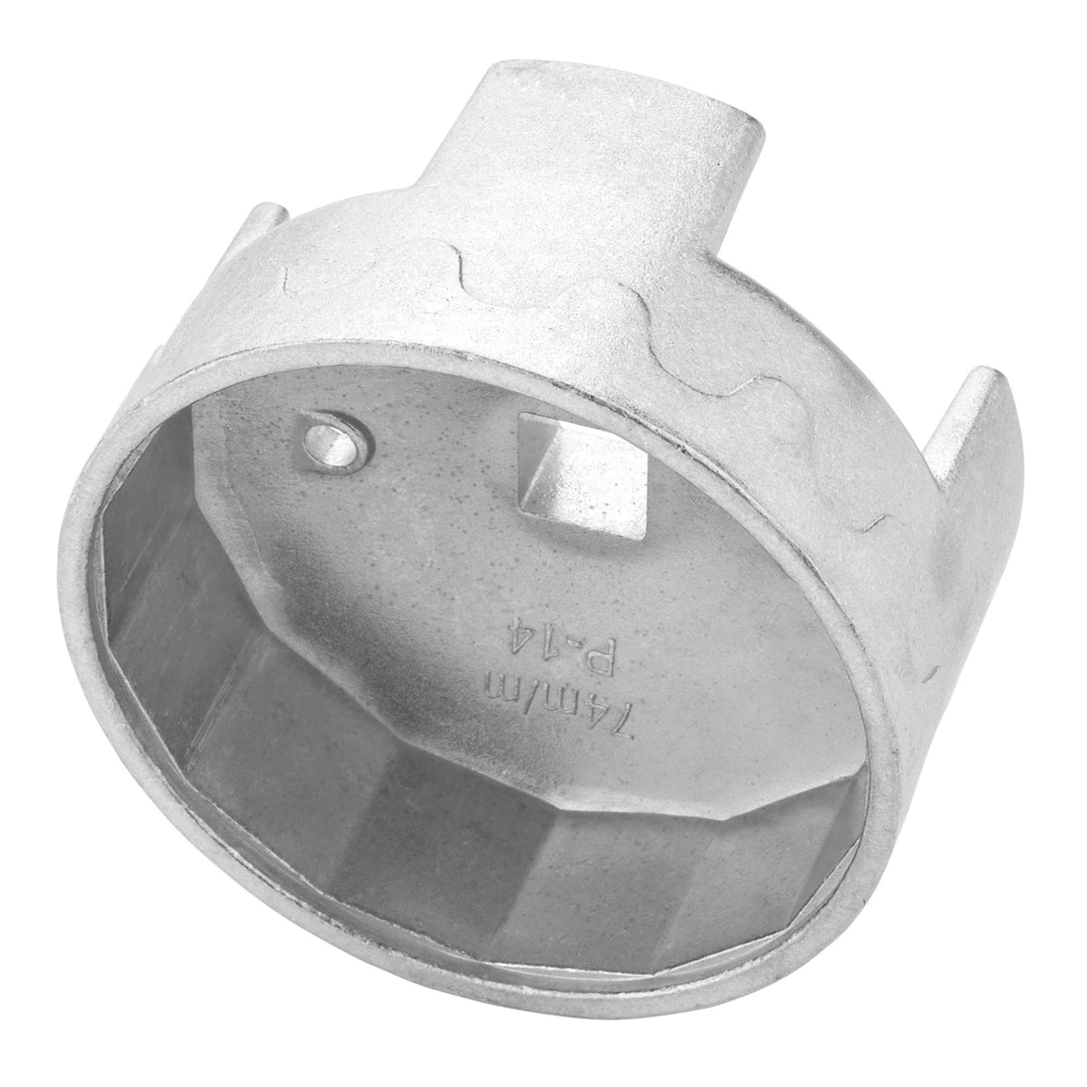 Oil Filter Wrench, 1/2" Sq. Dr., 74mm/14 Flutes
