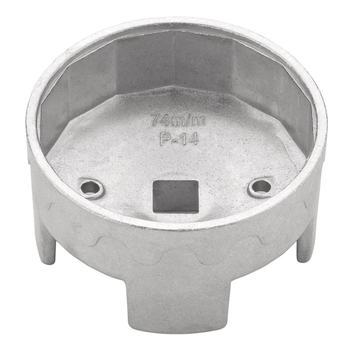 Oil Filter Wrench, 1/2" Sq. Dr., 74mm/14 Flutes