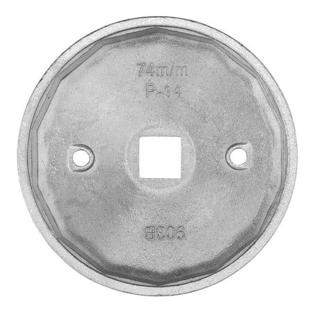 Oil Filter Wrench, 1/2" Sq. Dr., 74mm/14 Flutes