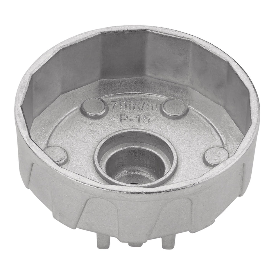 Oil Filter Wrench, 3/8" Sq. Dr., 79mm/15 Flutes