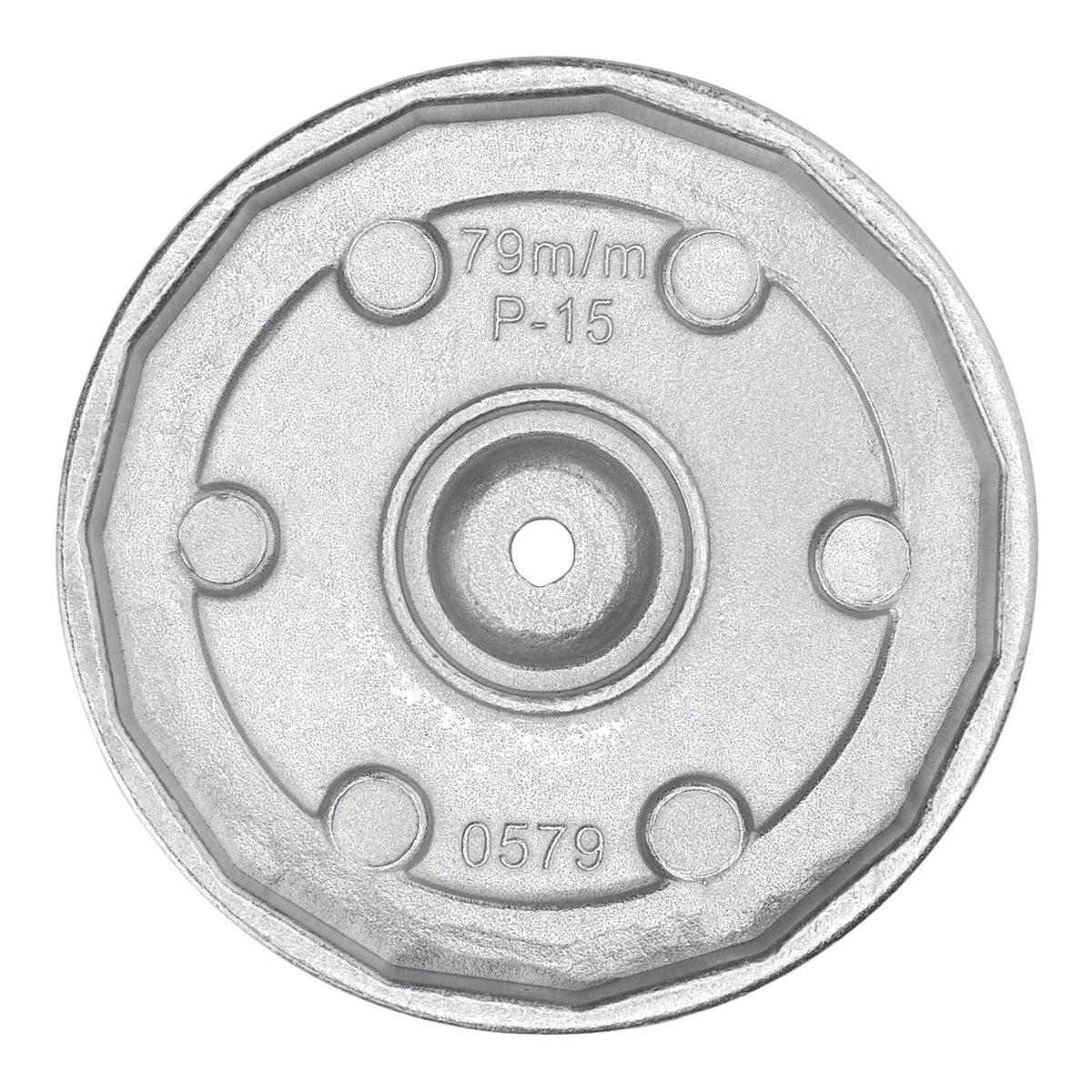 Oil Filter Wrench, 3/8" Sq. Dr., 79mm/15 Flutes