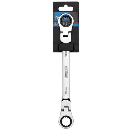 Draper HI-TORQ Metric Flexible Head Double Ring Ratchet Spanner, 18 x 19mm : Model No. 8231FBSMM