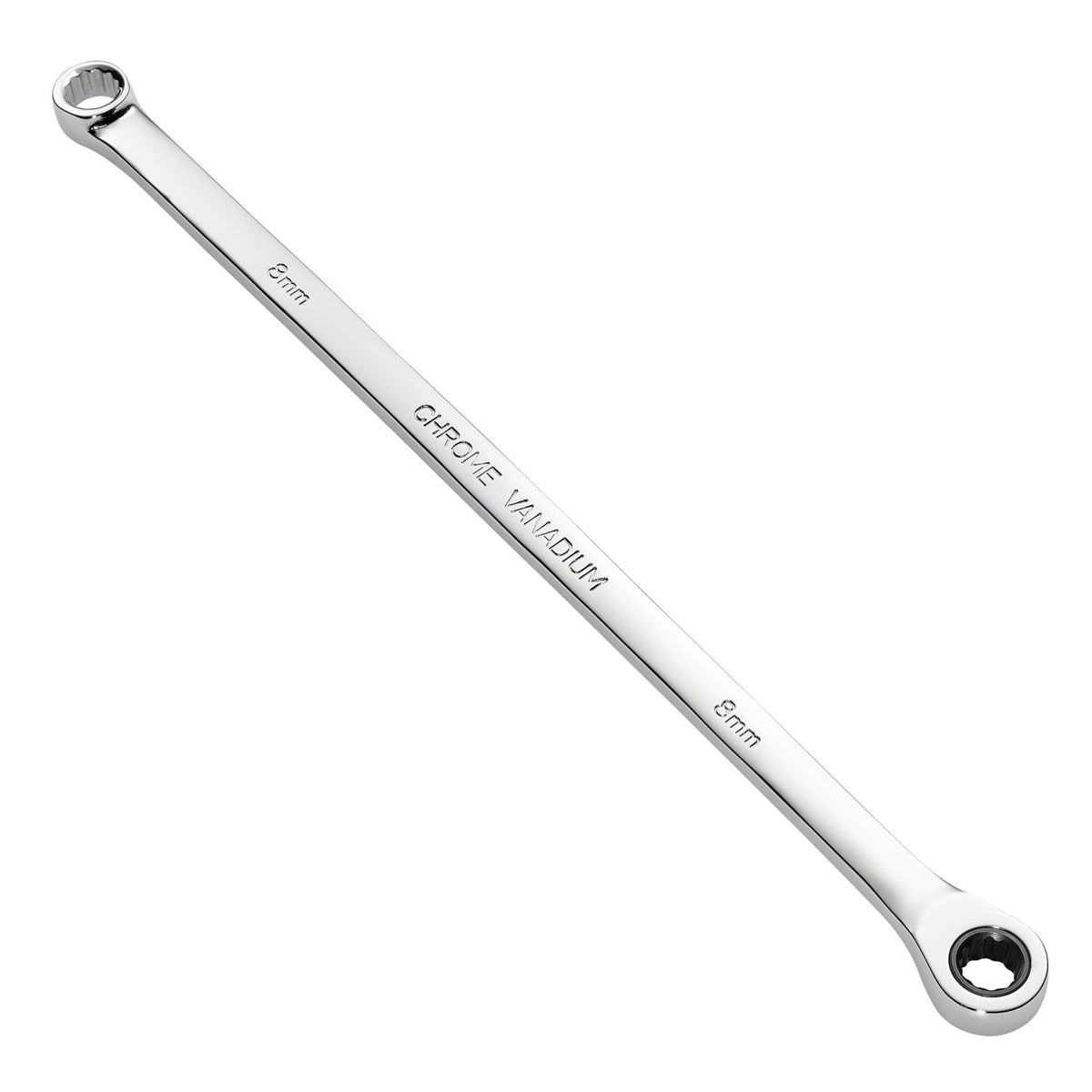 Draper HI-TORQ Metric Extra-Long Double Ring Ratchet Spanner, 8mm : Model No. 8231BSXLMM