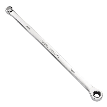 Draper HI-TORQ Metric Extra-Long Double Ring Ratchet Spanner, 8mm : Model No. 8231BSXLMM