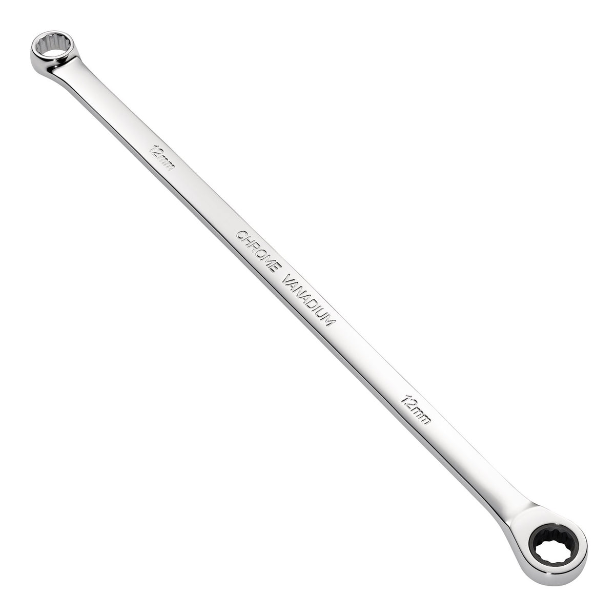 Draper HI-TORQ Metric Extra-Long Double Ring Ratchet Spanner, 12mm : Model No. 8231BSXLMM