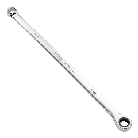 Draper HI-TORQ Metric Extra-Long Double Ring Ratchet Spanner, 12mm : Model No. 8231BSXLMM