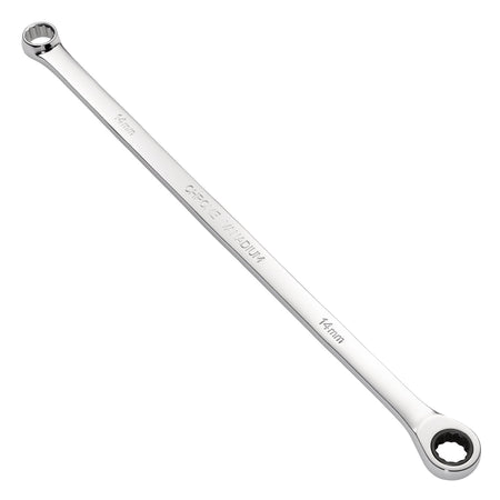 Draper HI-TORQ Metric Extra-Long Double Ring Ratchet Spanner, 14mm : Model No. 8231BSXLMM