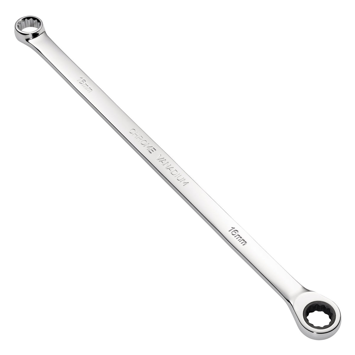 Draper HI-TORQ Metric Extra-Long Double Ring Ratchet Spanner, 16mm : Model No. 8231BSXLMM