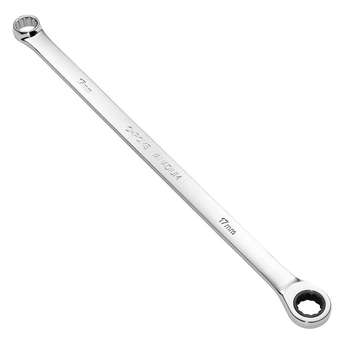 Draper HI-TORQ Metric Extra-Long Double Ring Ratchet Spanner, 17mm : Model No. 8231BSXLMM