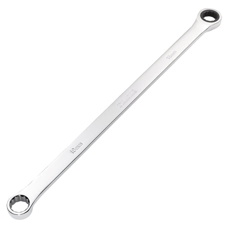 Draper HI-TORQ Metric Extra-Long Double Ring Ratchet Spanner, 18mm : Model No. 8231BSXLMM