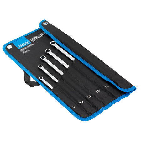 Draper HI-TORQ Metric Extra-Long Double Ring Ratchet Spanner Set (7 Piece) : Model No. 8231BSXLMM/7