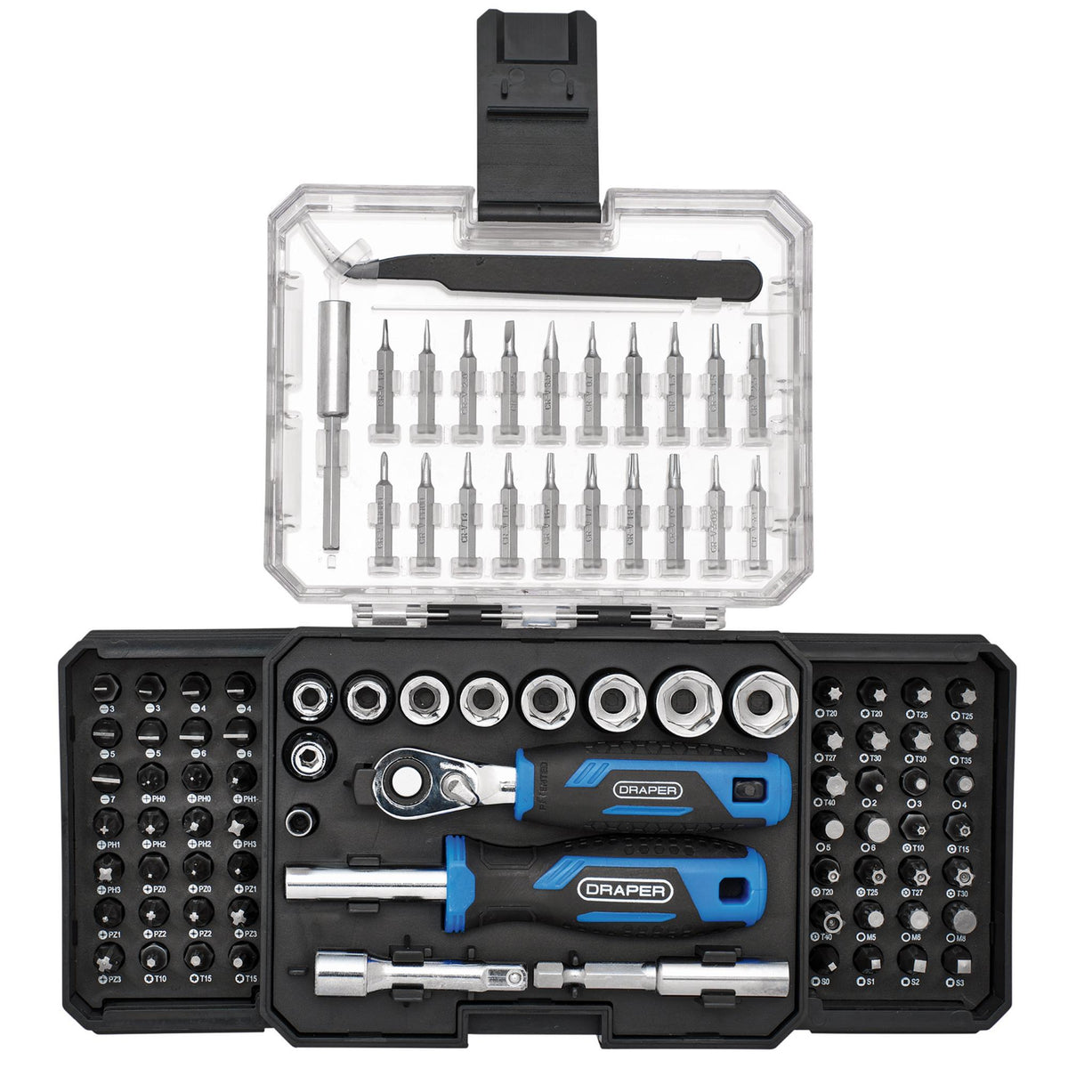 Ratchet and Screwdriver Bit Set (92 Piece)