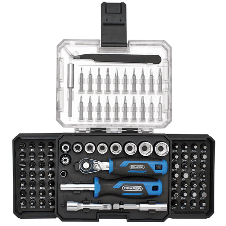 Ratchet and Screwdriver Bit Set (92 Piece)