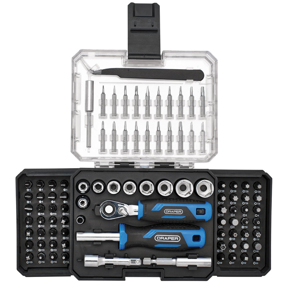 Ratchet and Screwdriver Bit Set (92 Piece)