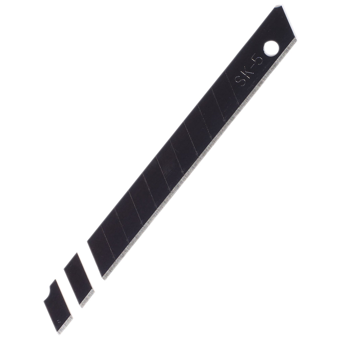 Snap-Off Segment Knife Blades, 9mm, Black (Pack of 10) : Model No. SB10-9B