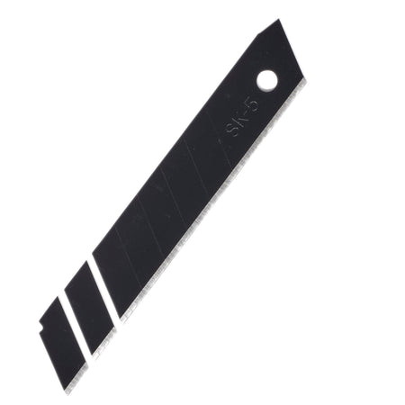 Snap-Off Segment Knife Blades, 18mm, Black (Pack of 10) : Model No. SB10-18B