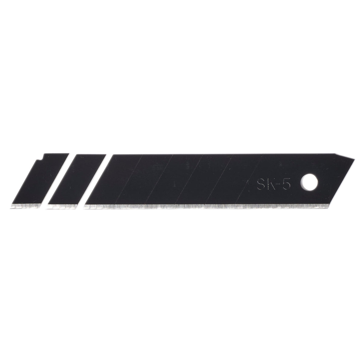 Snap-Off Segment Knife Blades, 18mm, Black (Pack of 10) : Model No. SB10-18B