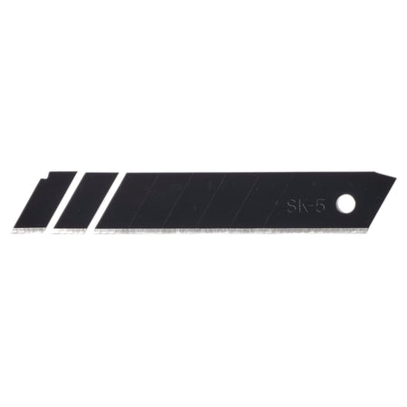 Snap-Off Segment Knife Blades, 18mm, Black (Pack of 10) : Model No. SB10-18B