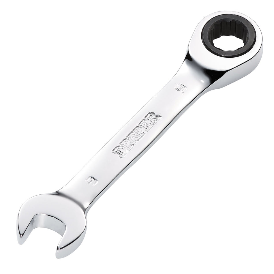 Draper HI-TORQ Metric Stubby Ratchet Combination Spanner, 9mm : Model No. 8230MMS