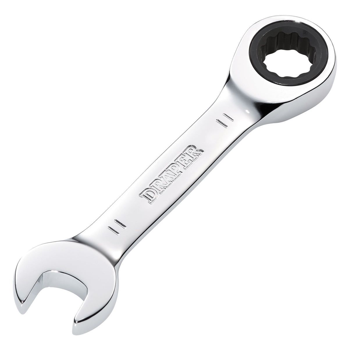 Draper HI-TORQ Metric Stubby Ratchet Combination Spanner, 11mm : Model No. 8230MMS