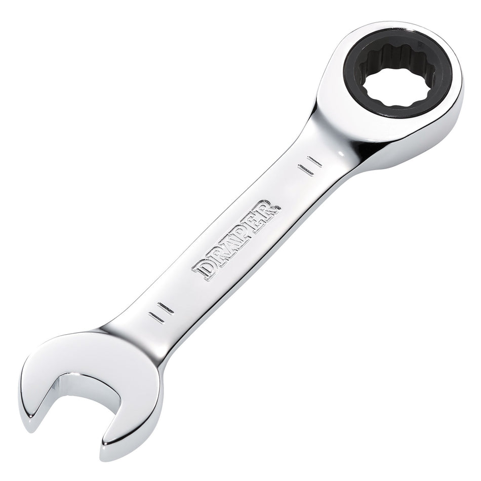 Draper HI-TORQ Metric Stubby Ratchet Combination Spanner, 11mm : Model No. 8230MMS