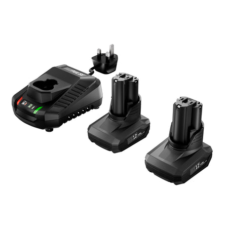 DXPULSE 12V Brushless Combi Drill Kit, 2 x 4.0Ah Batteries, 1 x Fast Charger