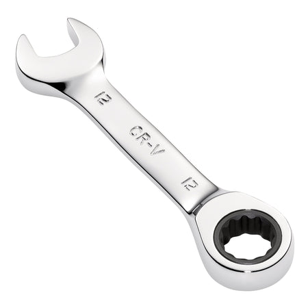Draper HI-TORQ Metric Stubby Ratchet Combination Spanner, 12mm : Model No. 8230MMS