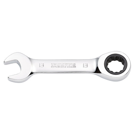 Draper HI-TORQ Metric Stubby Ratchet Combination Spanner, 13mm : Model No. 8230MMS