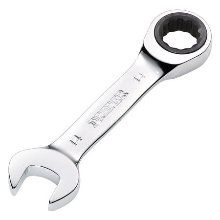 Draper HI-TORQ Metric Stubby Ratchet Combination Spanner, 14mm : Model No. 8230MMS