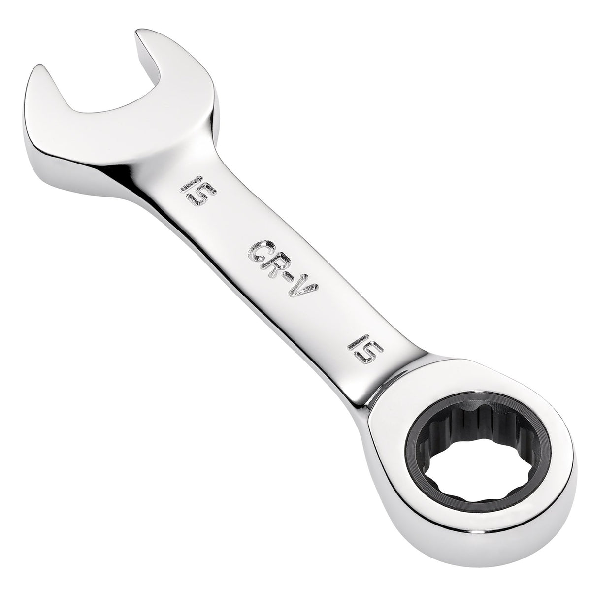 Draper HI-TORQ Metric Stubby Ratchet Combination Spanner, 15mm : Model No. 8230MMS