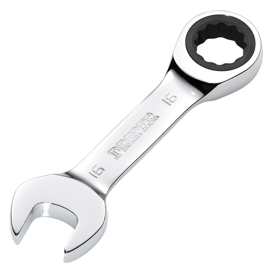 Draper HI-TORQ Metric Stubby Ratchet Combination Spanner, 16mm : Model No. 8230MMS
