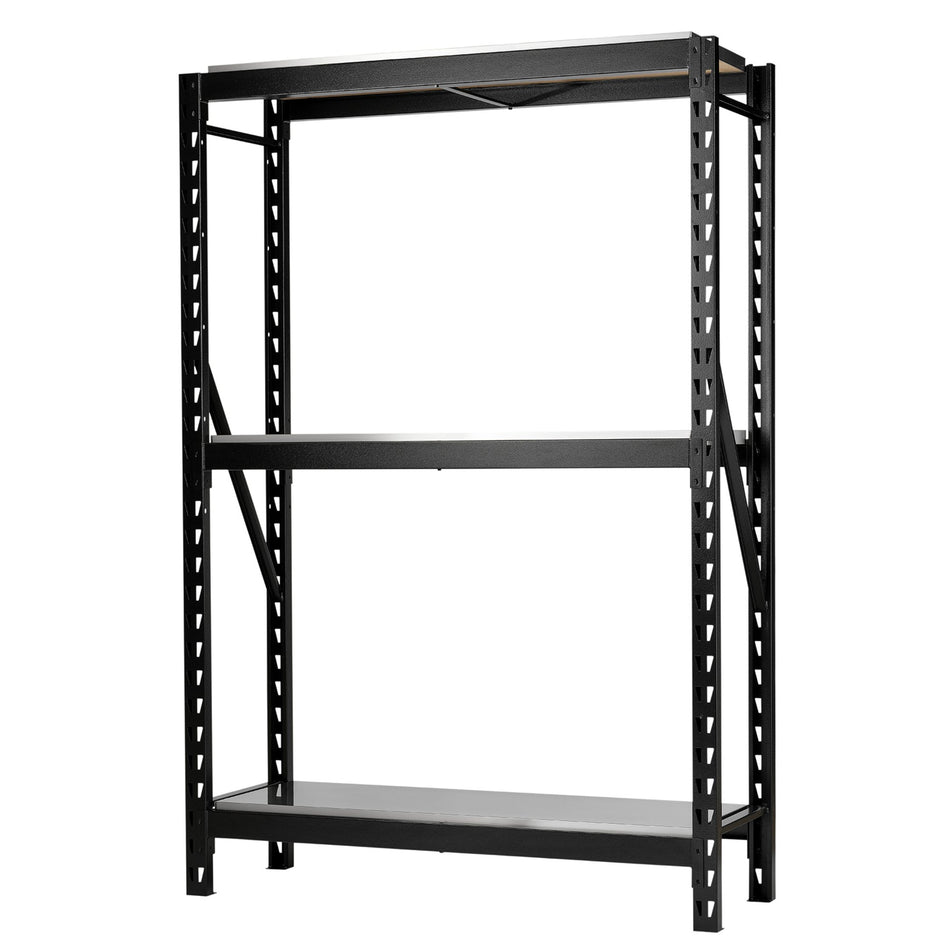 BUNKER 14 Piece Modular 3 Tier Racking with Stainless Steel Shelving, 1500mm : Model No. MS400-54-14PC S