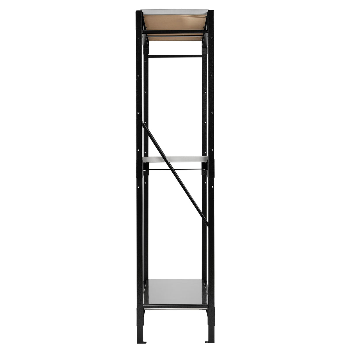 BUNKER 14 Piece Modular 3 Tier Racking with Stainless Steel Shelving, 1500mm : Model No. MS400-54-14PC S
