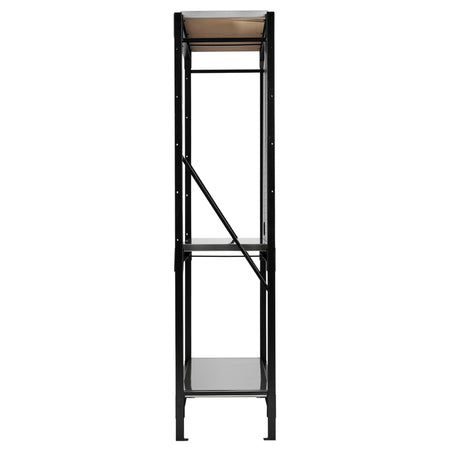 BUNKER 17 Piece Modular 3 Tier Racking with Stainless Steel Shelving and Pegboards, 1500mm : Model No. MS400-54-17PC S