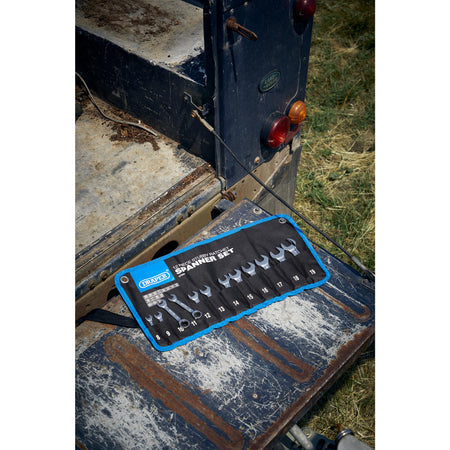 Draper HI-TORQ Metric Stubby Ratchet Combination Spanner Set (12 Piece) : Model No. 8230MMS/12