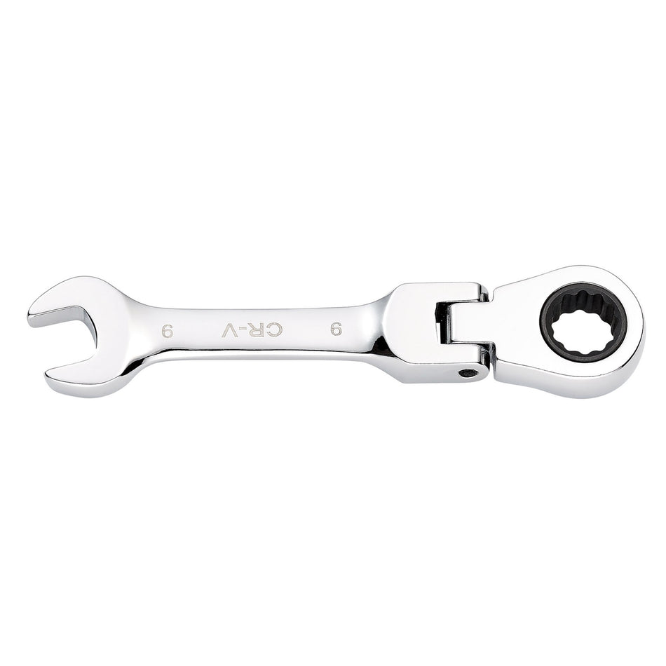 Draper HI-TORQ Metric Stubby Flexible Head Ratchet Combination Spanner, 9mm : Model No. 8230FMMBS