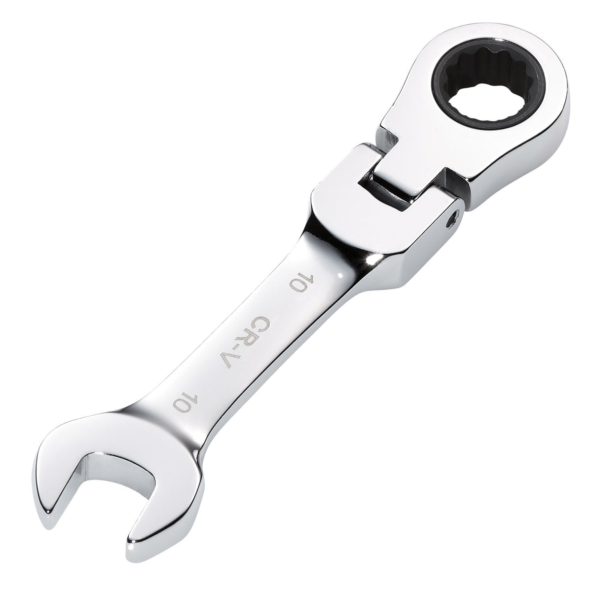 Draper HI-TORQ Metric Stubby Flexible Head Ratchet Combination Spanner, 10mm : Model No. 8230FMMBS
