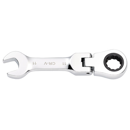 Draper HI-TORQ Metric Stubby Flexible Head Ratchet Combination Spanner, 11mm : Model No. 8230FMMBS