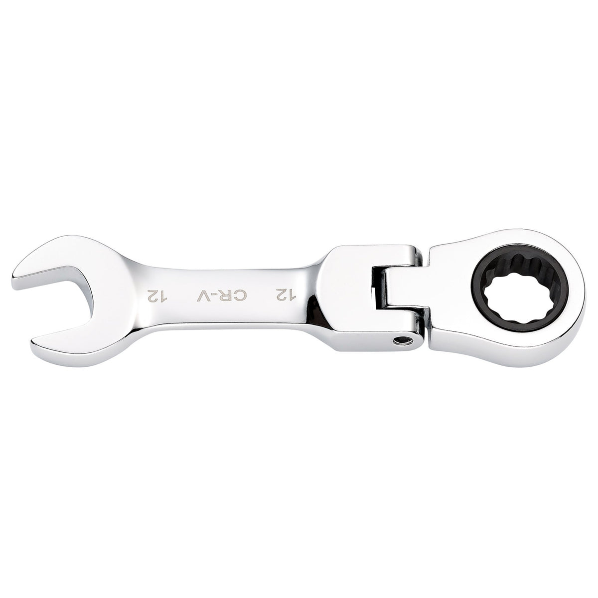 Draper HI-TORQ Metric Stubby Flexible Head Ratchet Combination Spanner, 12mm : Model No. 8230FMMBS
