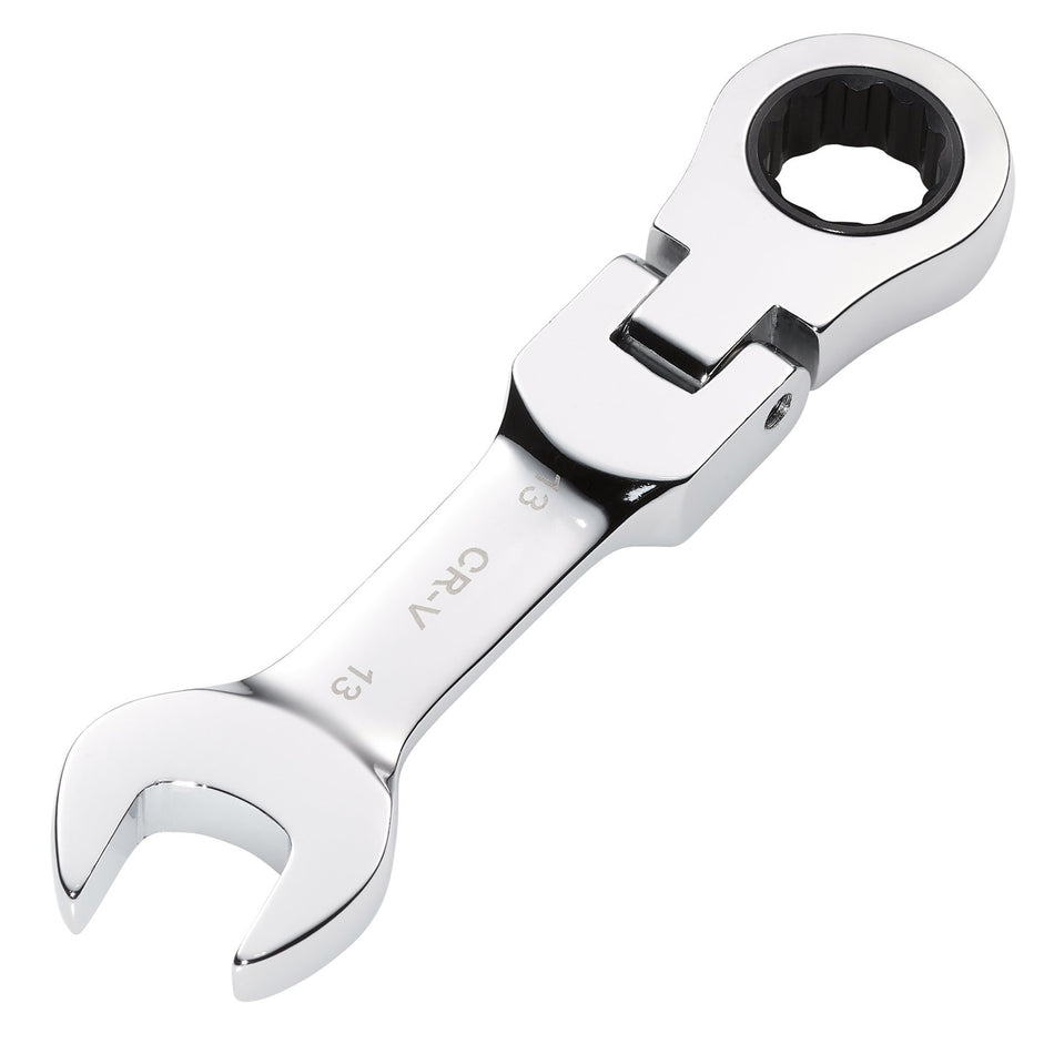 Draper HI-TORQ Metric Stubby Flexible Head Ratchet Combination Spanner, 13mm : Model No. 8230FMMBS