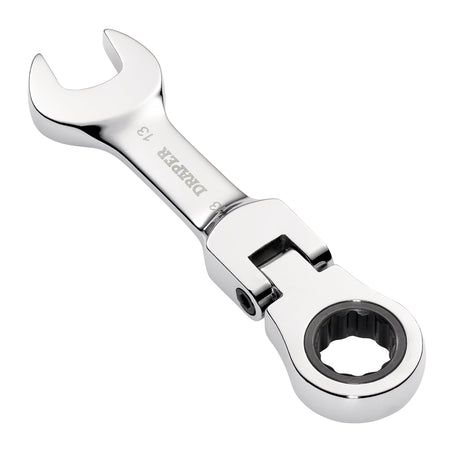 Draper HI-TORQ Metric Stubby Flexible Head Ratchet Combination Spanner, 13mm : Model No. 8230FMMBS