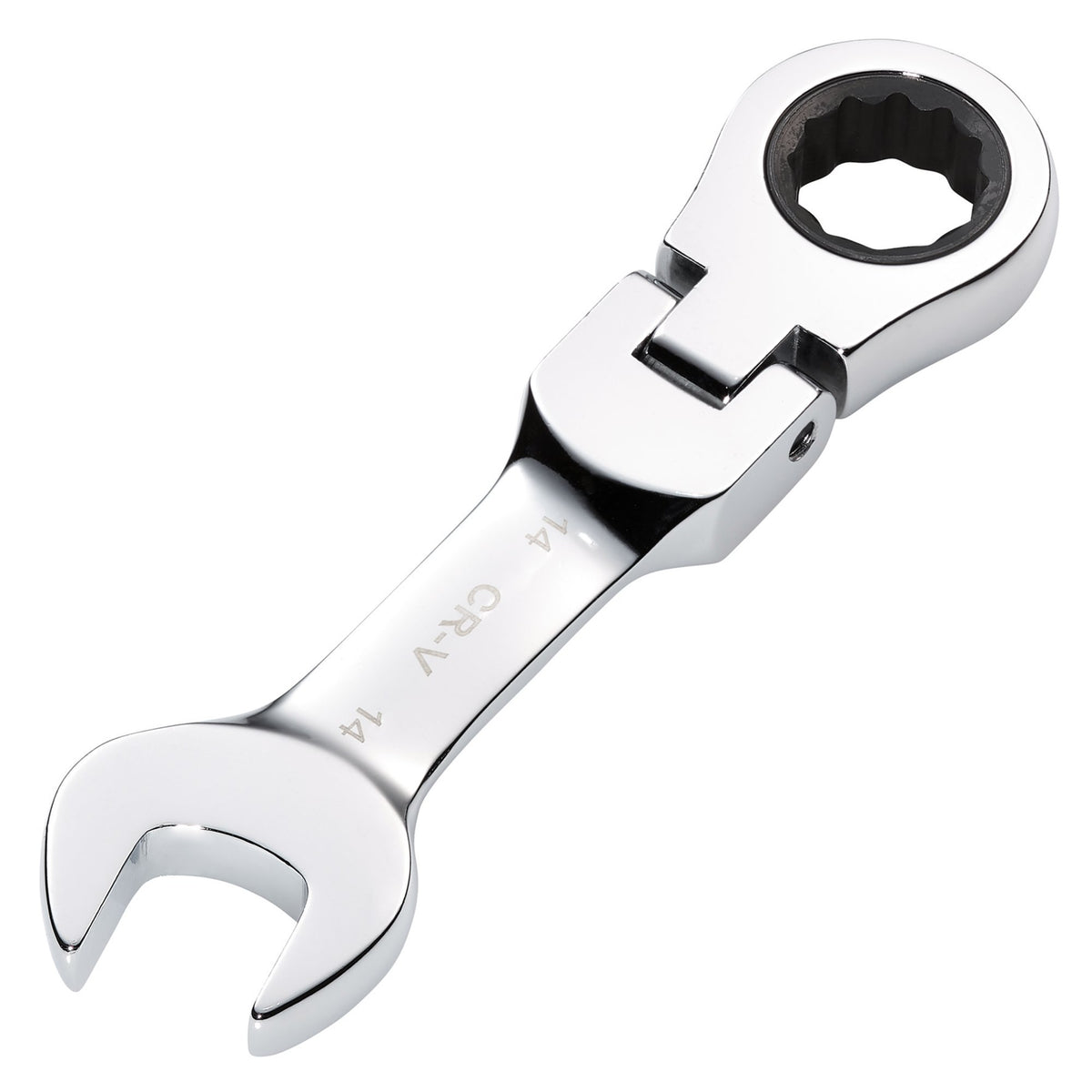 Draper HI-TORQ Metric Stubby Flexible Head Ratchet Combination Spanner, 14mm : Model No. 8230FMMBS