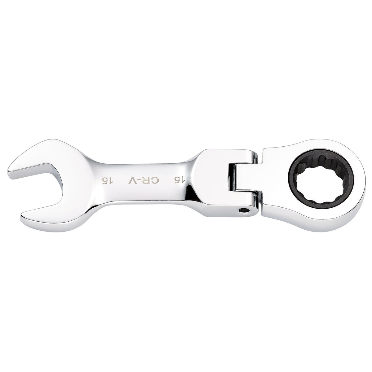 Draper HI-TORQ Metric Stubby Flexible Head Ratchet Combination Spanner, 15mm : Model No. 8230FMMBS